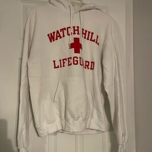 Champion White Athletic Hoodie